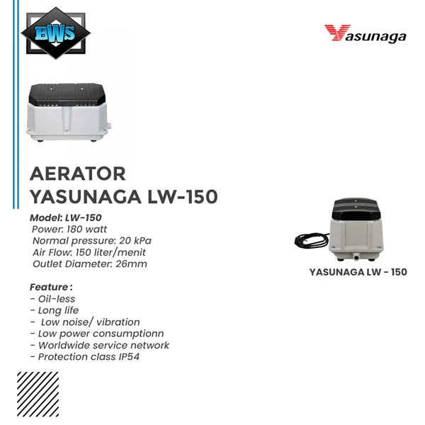 Yasunaga LW 150 Pompa Aerator Blower