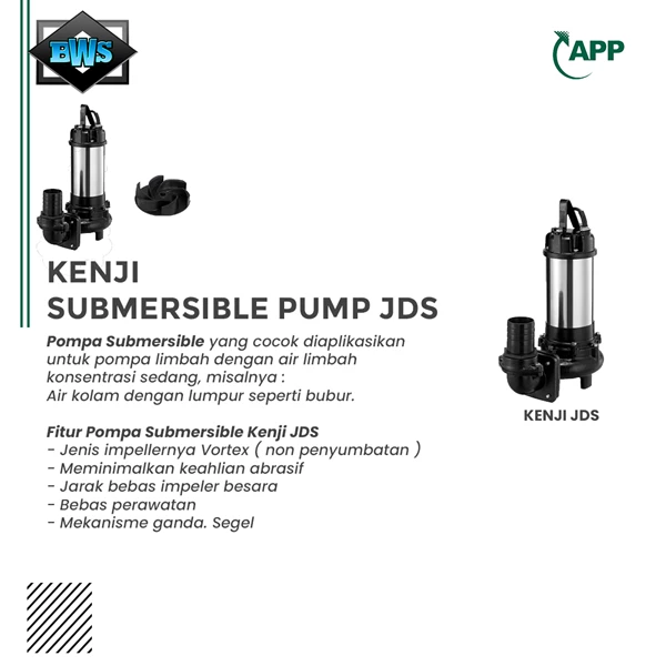 Pompa Submersible Kenji Type JDS-10 Power 1Hp